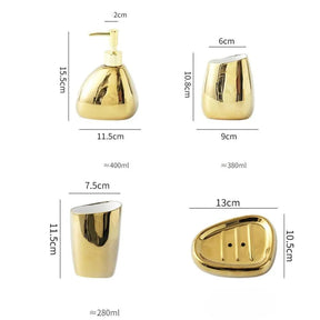 Acessórios Para Banheiro Kit Sofisticado 5 Peças - ForhouseS