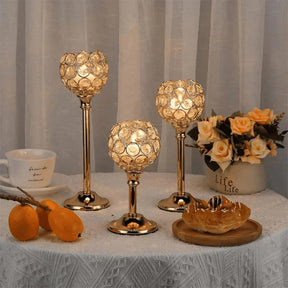 Castiçal de Vela Dourado para Mesa - Decoração - ForhouseS