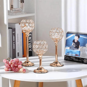 Castiçal de Vela Dourado para Mesa - Decoração - ForhouseS