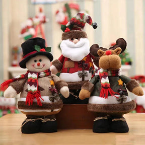 Decoração De Natal Boneco Papai Noel e Elfos - ForhouseS