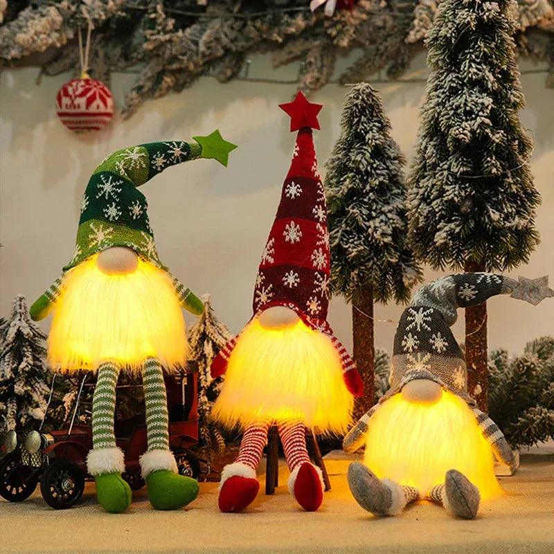 Decoração De Natal Gnomos Pernas Longas Enfeites Natalinos - ForhouseS