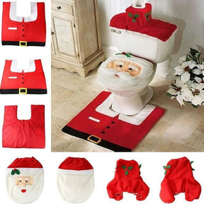 Decoração De Natal Kit De Tapetes Para Banheiro - ForhouseS