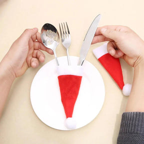 Decoração Mesa Posta Natal Kit De Proteção Talheres - ForhouseS