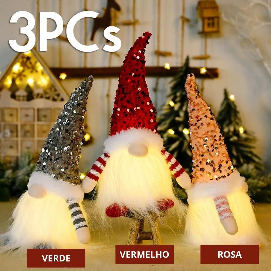 Decoração Natalina Elfos Luminosos Natal Decoração - ForhouseS