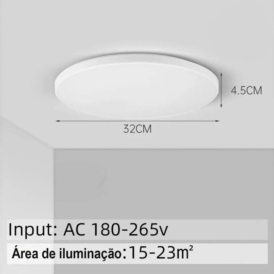 Luminária de Teto Plafon Led Sobrepor Redondo Moderno - ForhouseS