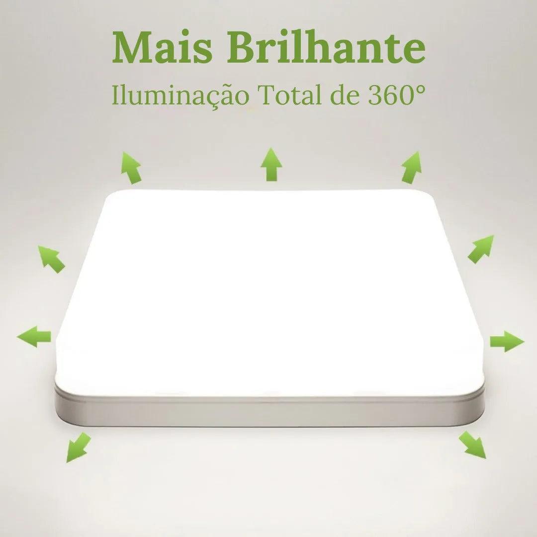 Luminária De Teto Plafon Quadrado LED Bivolt - ForhouseS