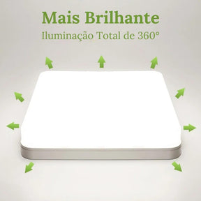 Luminária De Teto Plafon Quadrado LED Bivolt - ForhouseS