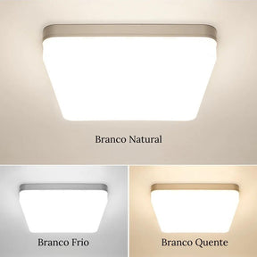 Luminária De Teto Plafon Quadrado LED Bivolt - ForhouseS