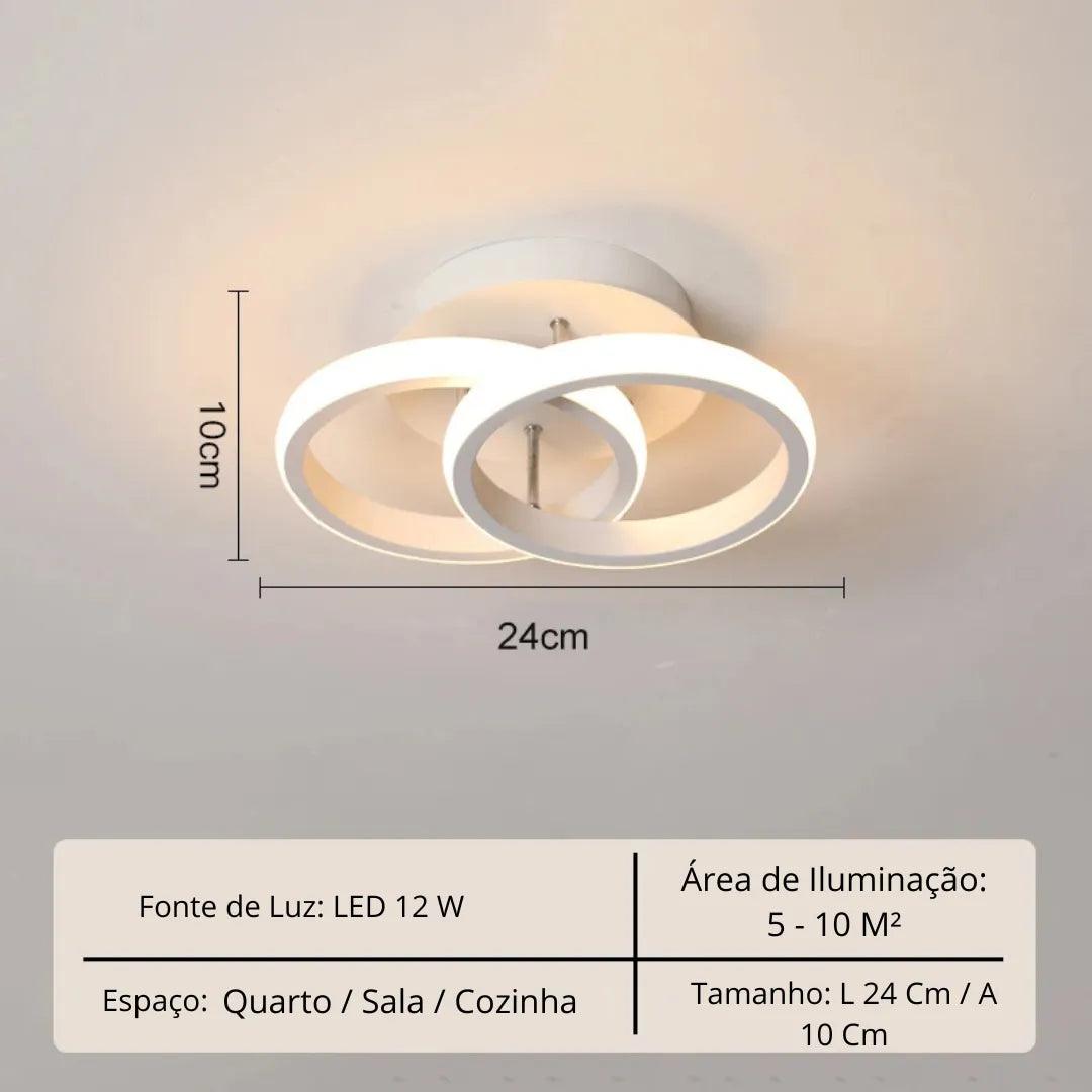 Lustre Para Sala Moderno em LED - ForhouseS