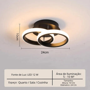 Lustre Para Sala Moderno em LED - ForhouseS