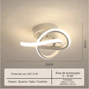 Lustre Para Sala Moderno em LED - ForhouseS