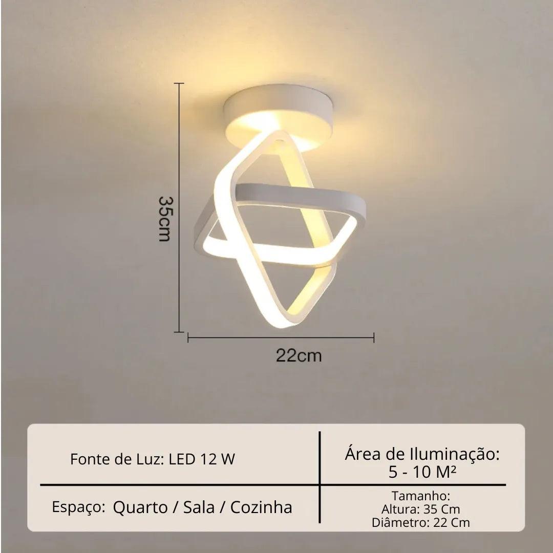 Lustre Para Sala Moderno em LED - ForhouseS