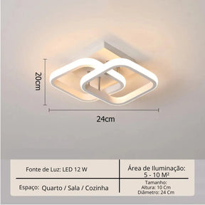 Lustre Para Sala Moderno em LED - ForhouseS