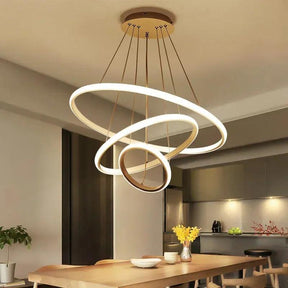 Lustre Pendente Circular Triplo em LED - ForhouseS