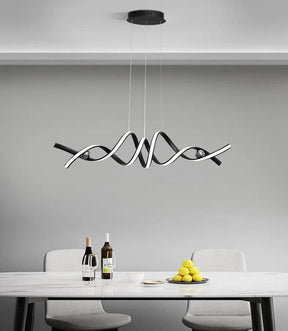 Lustre Pendente de Linear Ondas Minimalista - ForhouseS