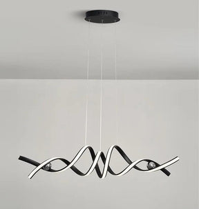 Lustre Pendente de Linear Ondas Minimalista - ForhouseS