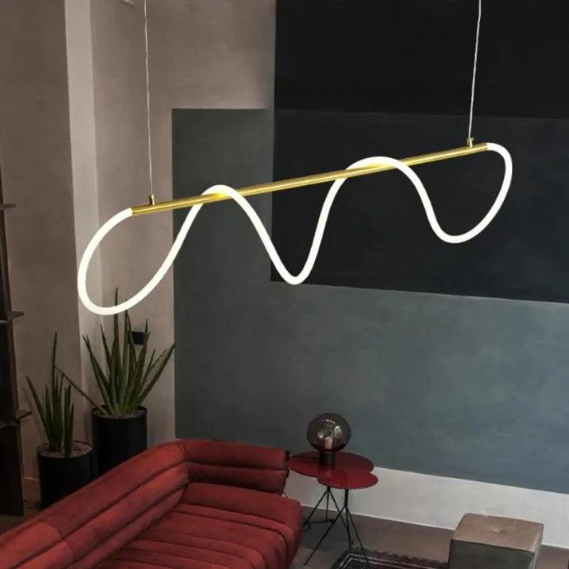 Lustre Pendente Led Moderno Para Sala - ForhouseS