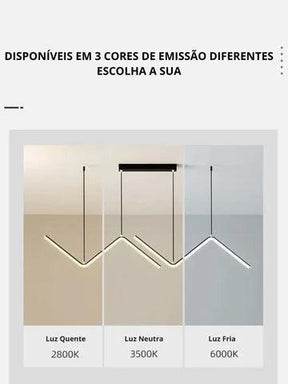 Lustre Pendente Moderno - Minimalista Premium - ForhouseS