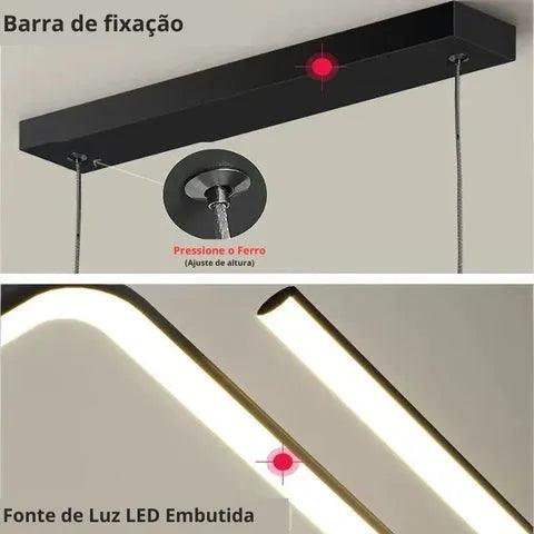 Lustre Pendente Moderno - Minimalista Premium - ForhouseS