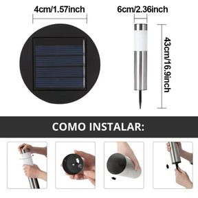 Luz Solar Para Jardim A Prova De Água - ForhouseS