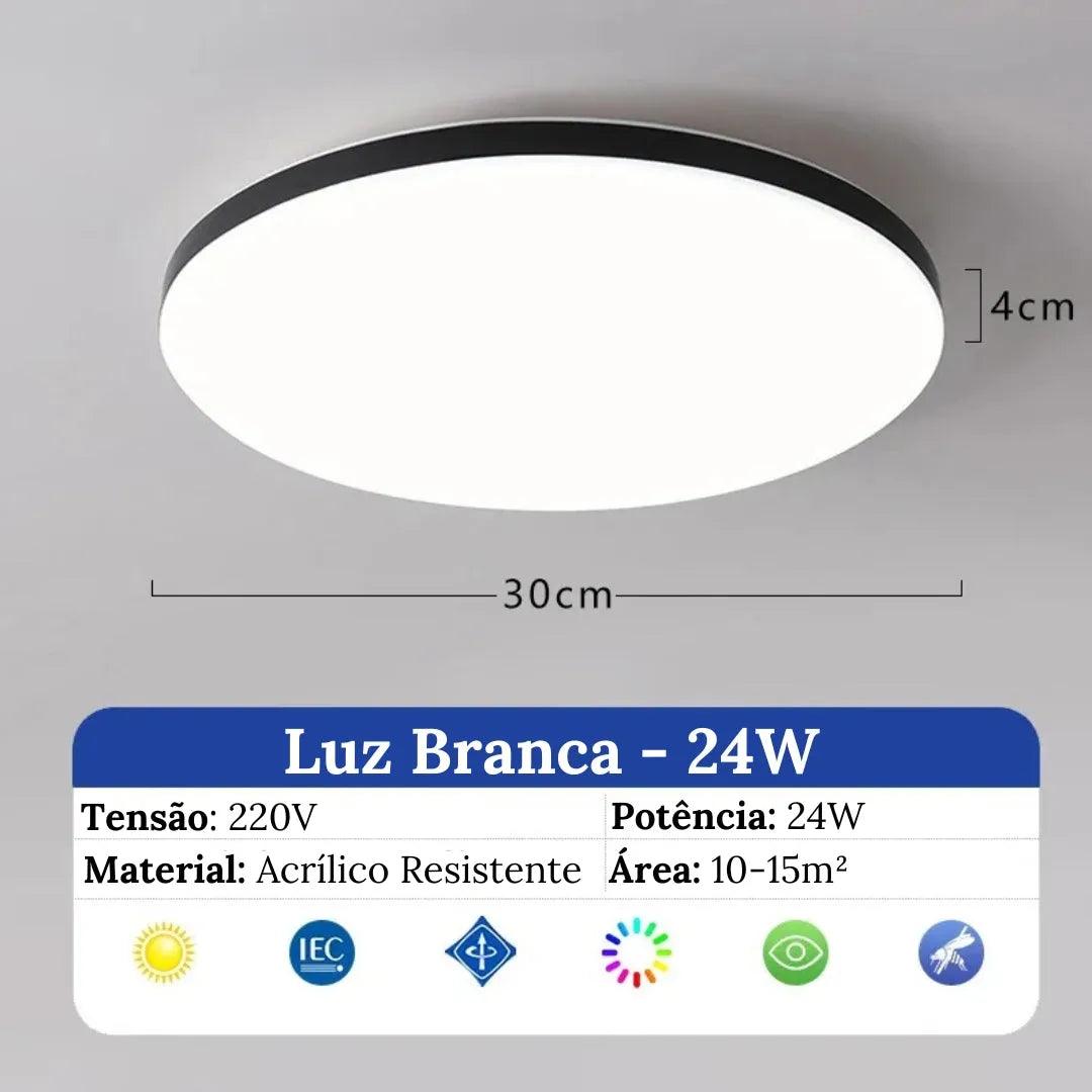 Plafon Redondo Led Sobrepor De Embutir Orion - ForhouseS