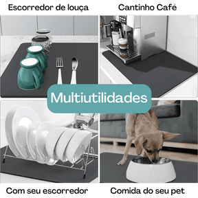 Tapete Escorredor de Louça Ultra Absorvente - ForhouseS