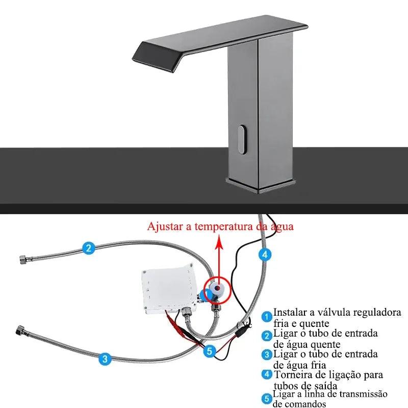 Torneira Elétrica Para Banheiro Com Sensor Touch Modelo Arion - ForhouseS