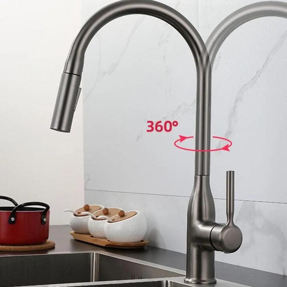 Torneira Gourmet Monocomando Para Cozinha Modelo Com Jato Extensível - ForhouseS