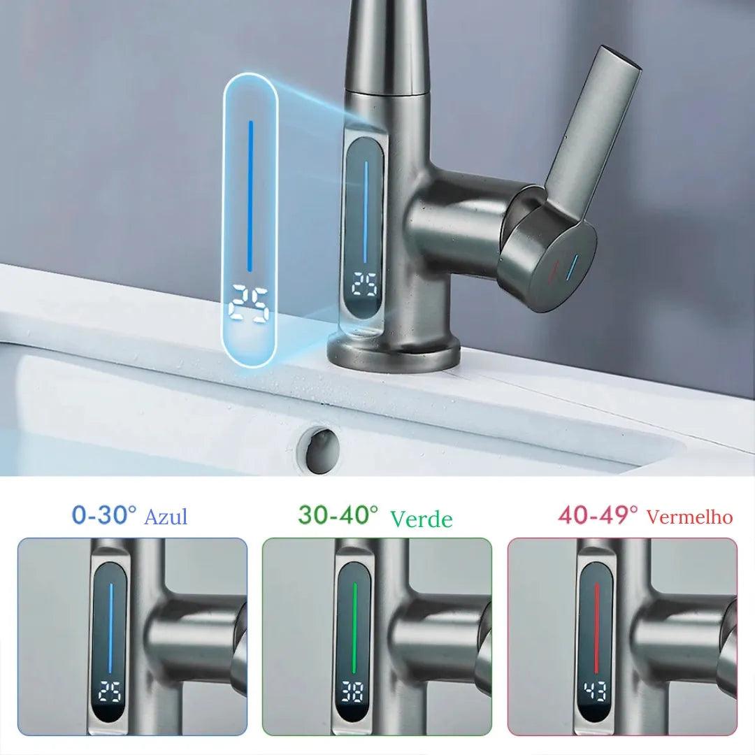 Torneira Para Banheiro Monocomando Digital Cascata - ForhouseS